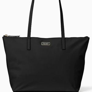 NWT Black Kate Spade Hayden Zip Top Tote